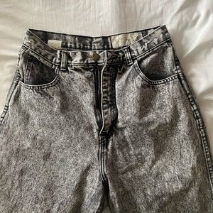 Vintage Acid Wash Gray Jeans (straight leg)